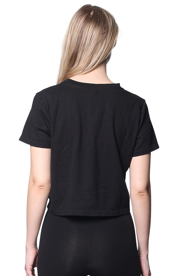 Womens Rib Crop Tee 2