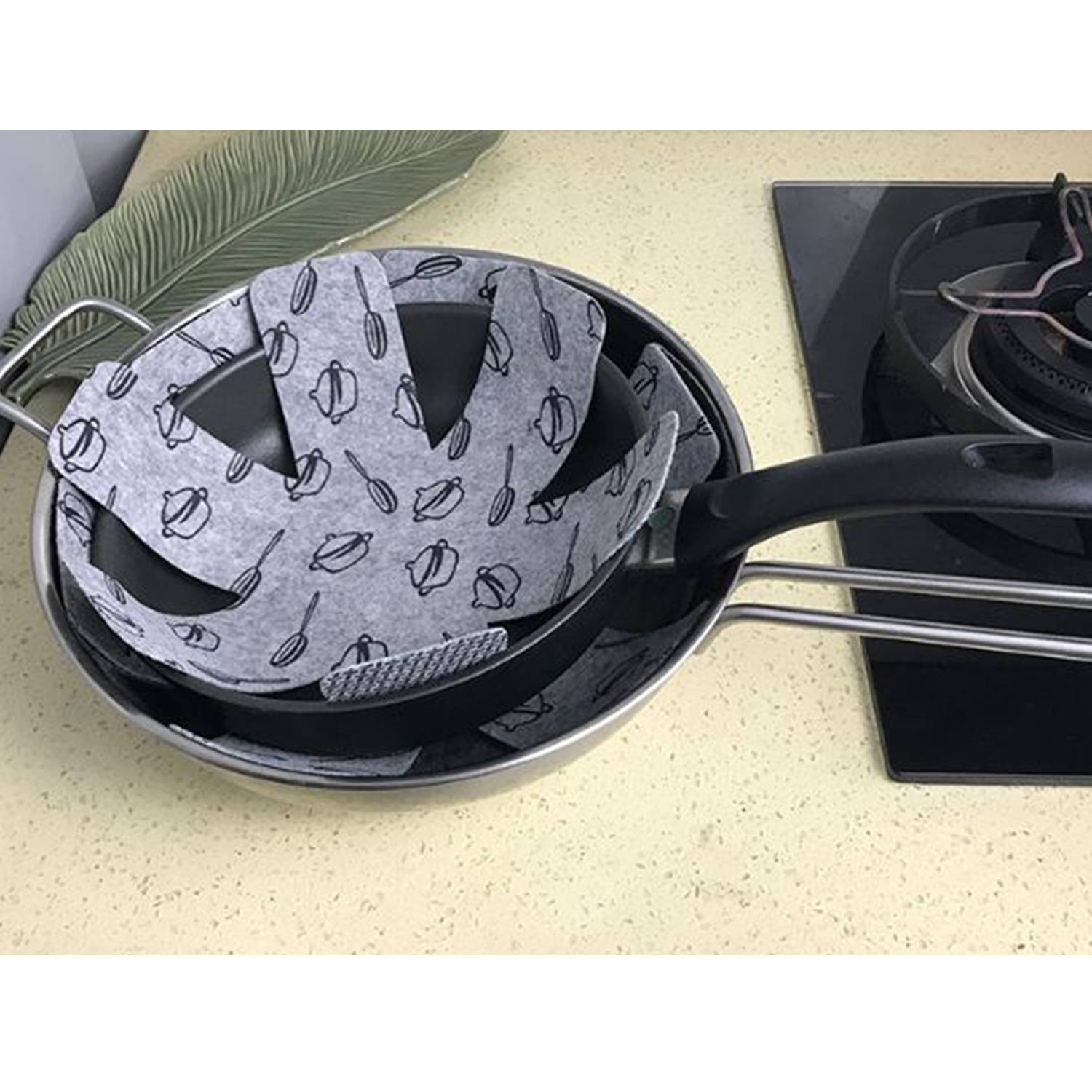 3 Pieces Cookware Protectors Cushion 4
