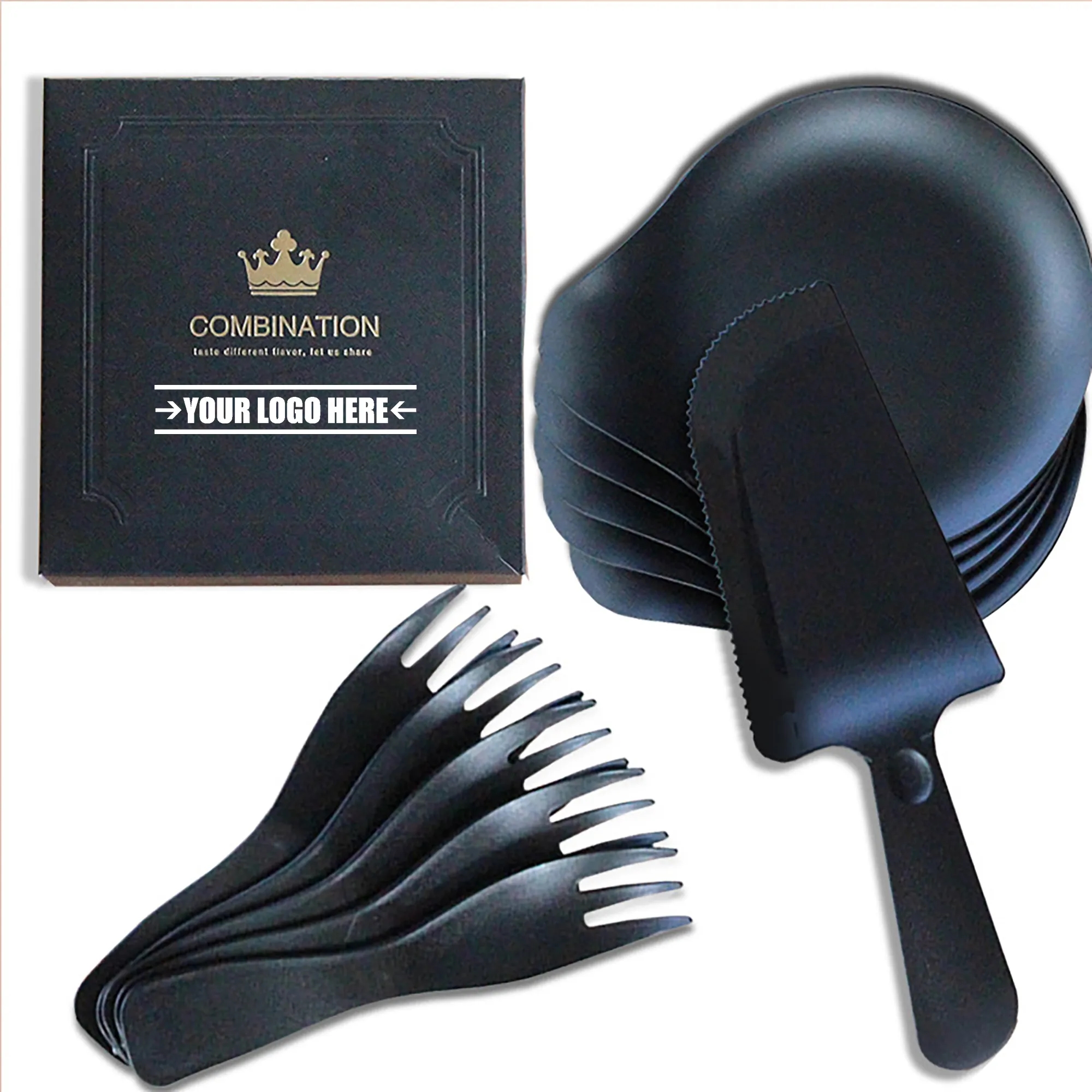 Disposable Plastic Cake Cutlery Set 3
