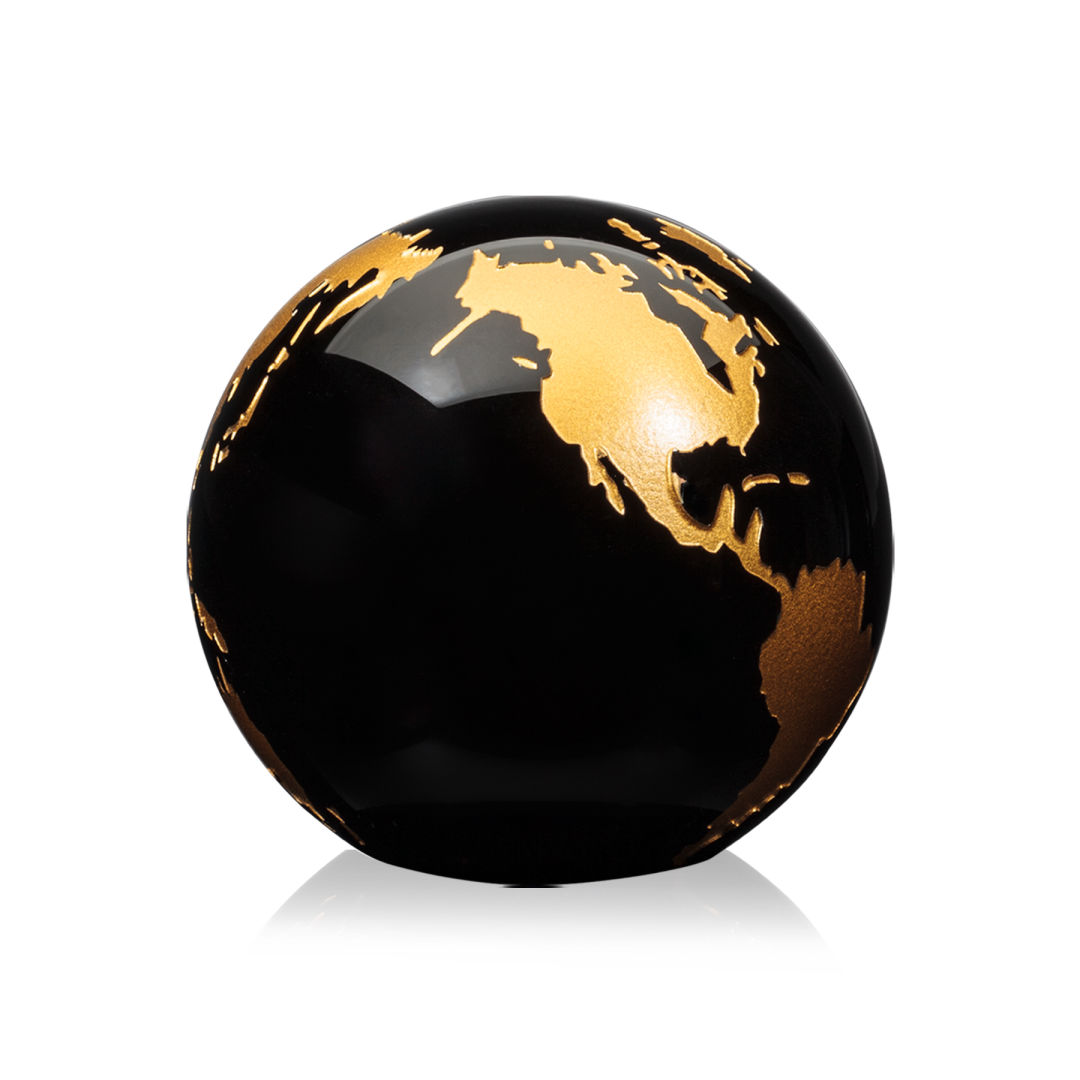 Globe Paperweight - Black 12