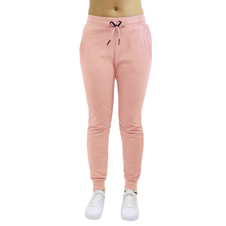 Women's Slim Fit Sweatpants - S-XL Heather Pink 1