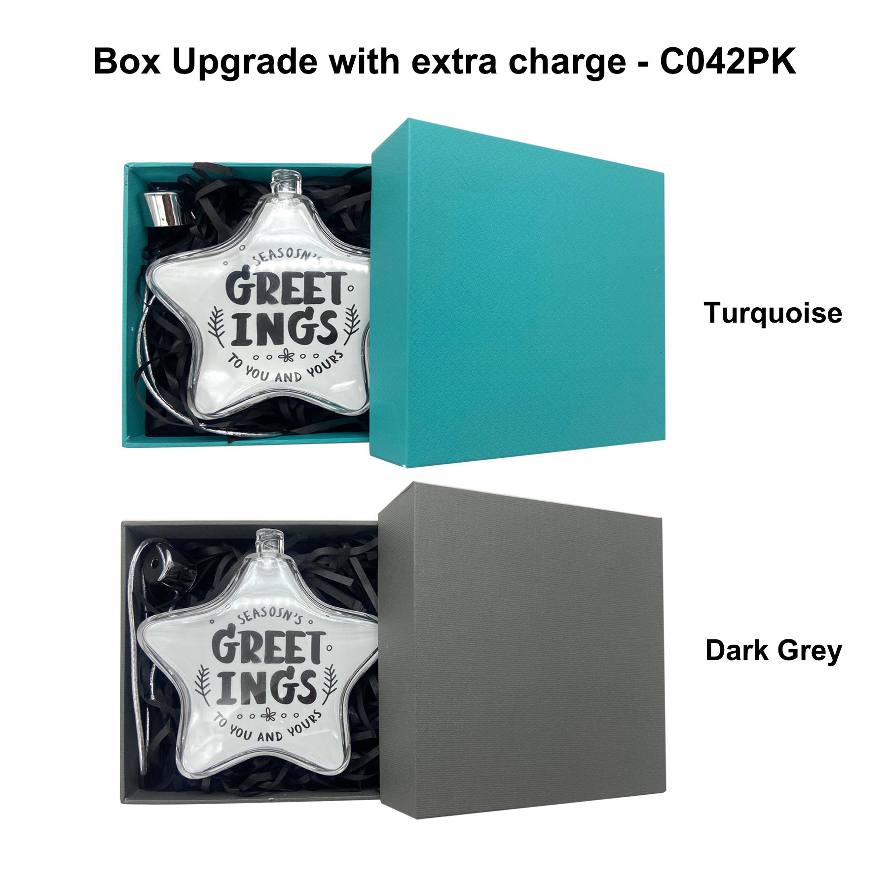 Free Shipping 3" Clear Star Full Color Aluminum Sheet Ornament 4