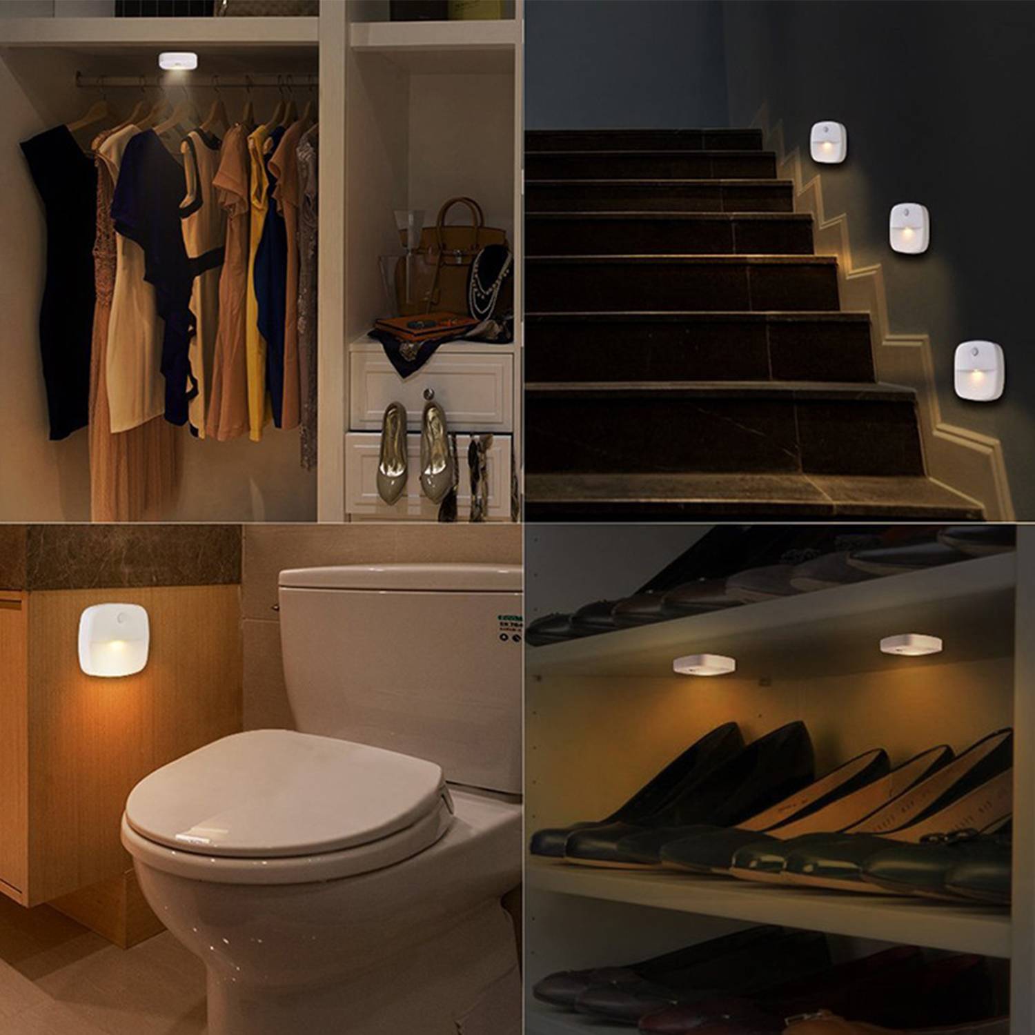 LED Intelligent Night Light Body Sensor 3pcs/set 5