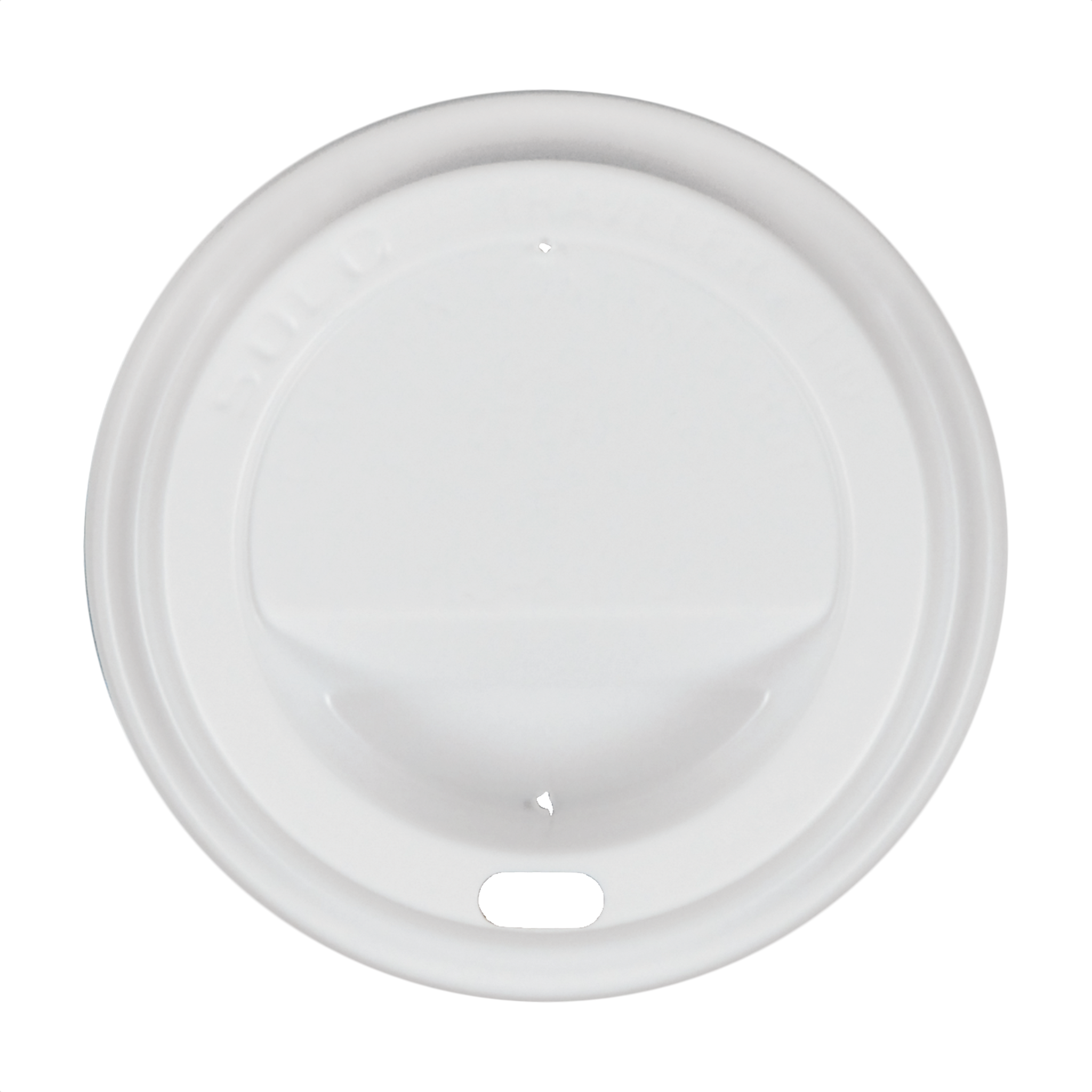 8 oz Paper Cup Domed Lid White 2