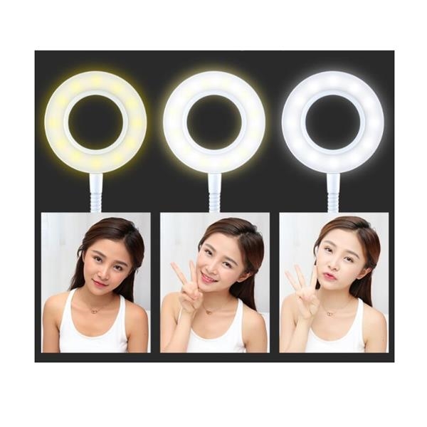 Selfie Ring Light Smartphone Mic Holder 3
