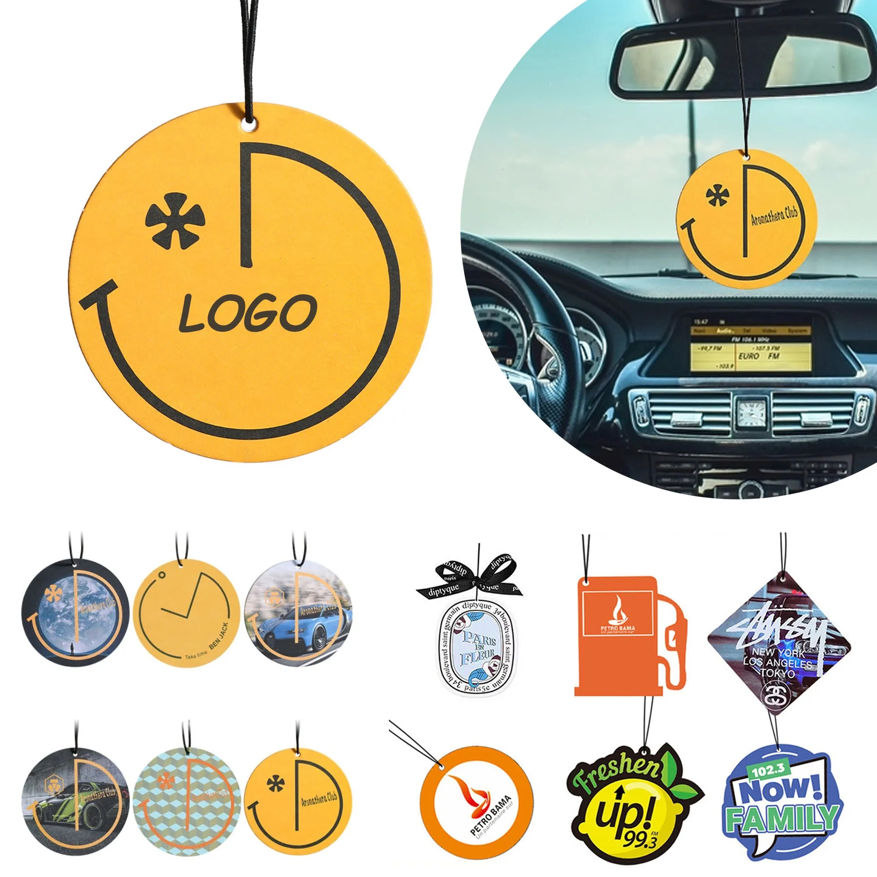 Premium Car Air Freshener Hanging Slices 5