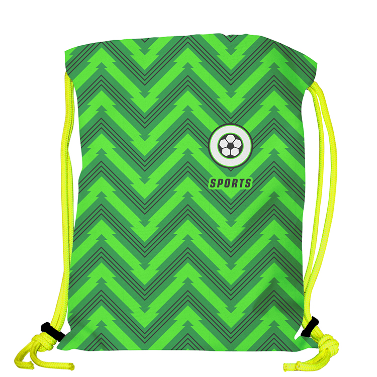 Super Drawstring Pack (Two side Imprint)-Neon Yellow Heavy Rope 2