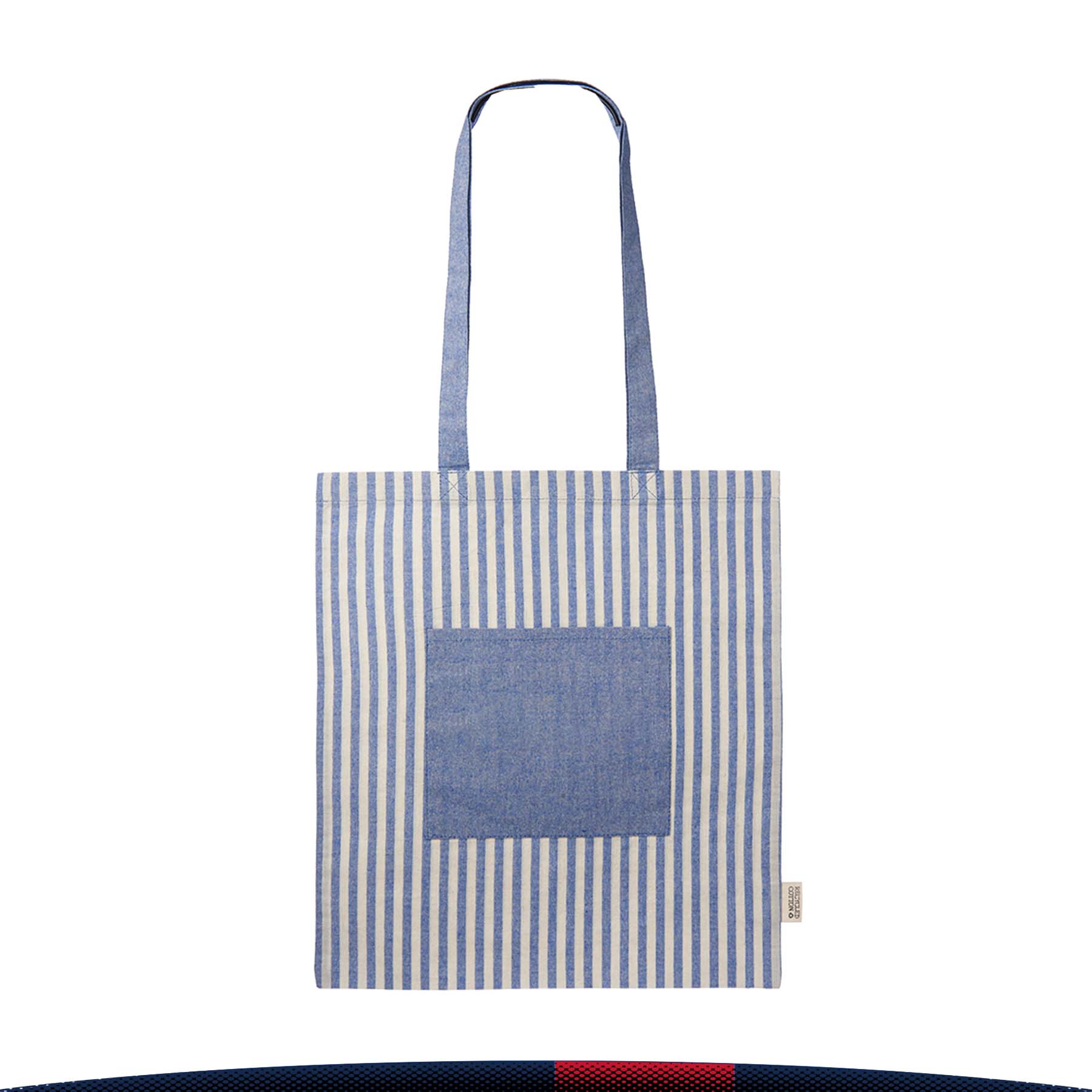 Gomoc Striped Tote Bags, custom tote bag with logo imprint 6