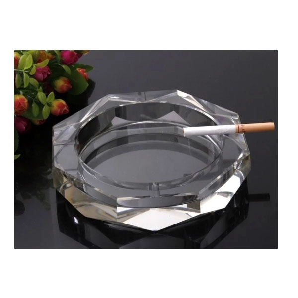 Crystal Octagon Ashtray - 4" 3