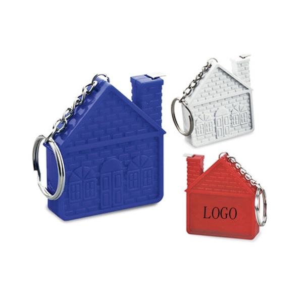 House Shaped Measure Tape And Key Chain 2