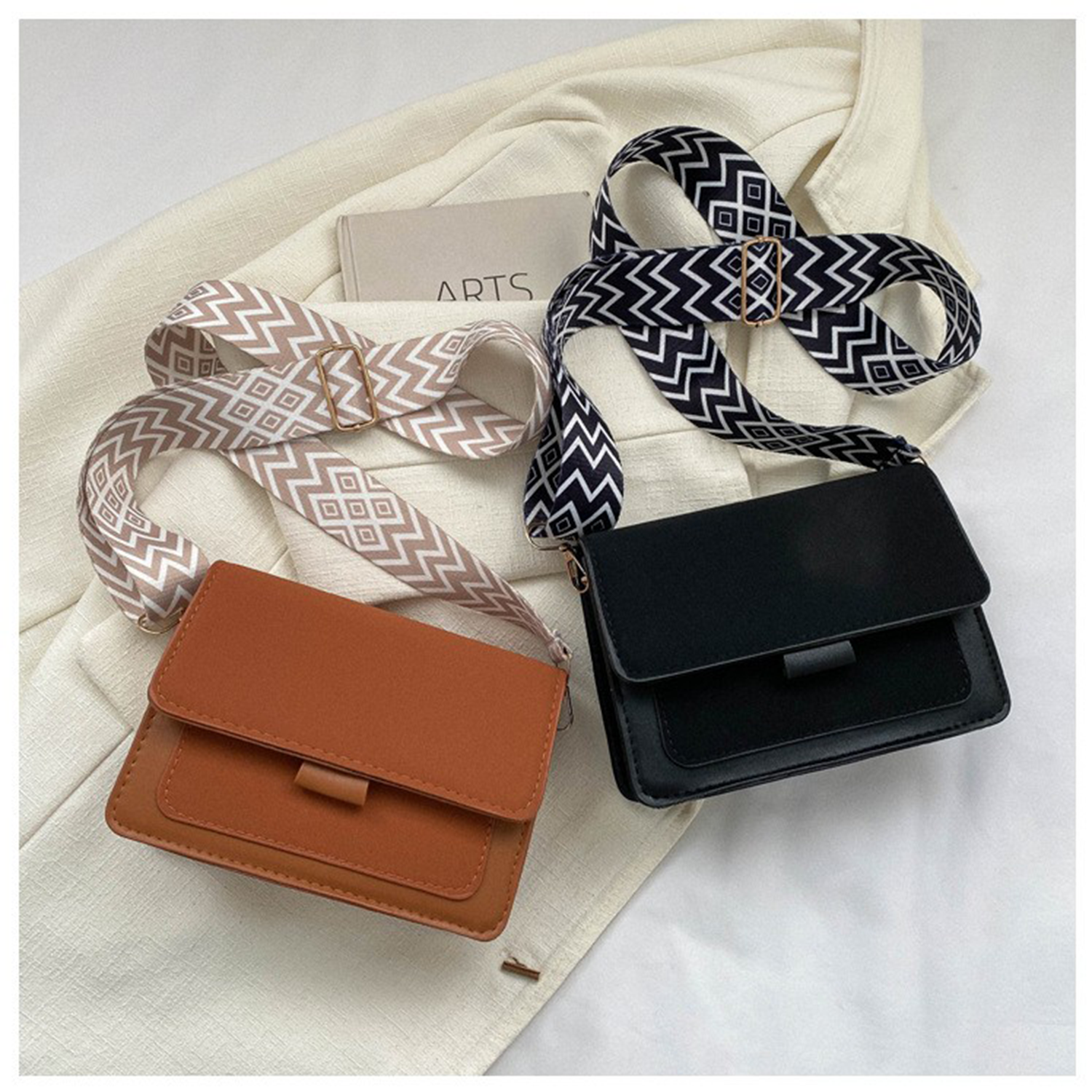 PU Leather Square Shoulder Crossbody Bag 10