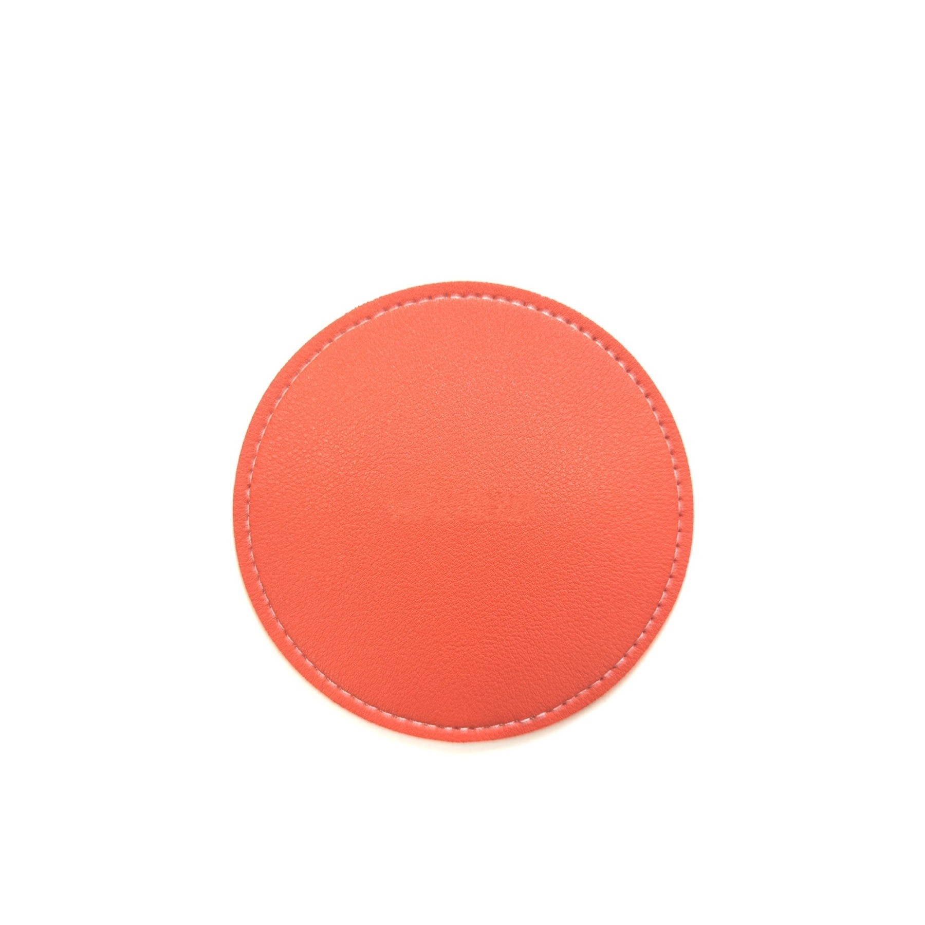 Round Waterproof Pu Leather Coaster 5