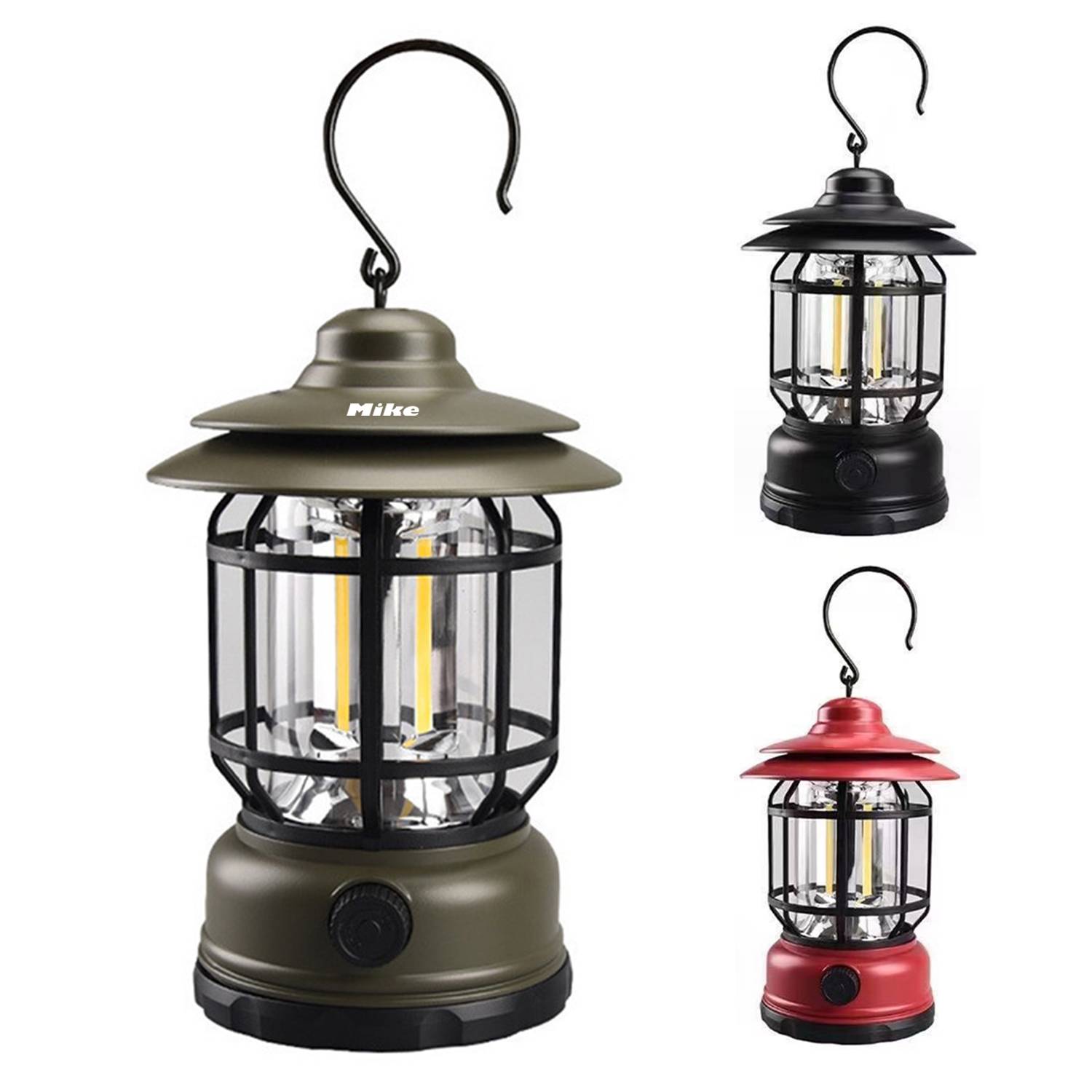 Rechargeable Camping Light with Hand-Cranked 4