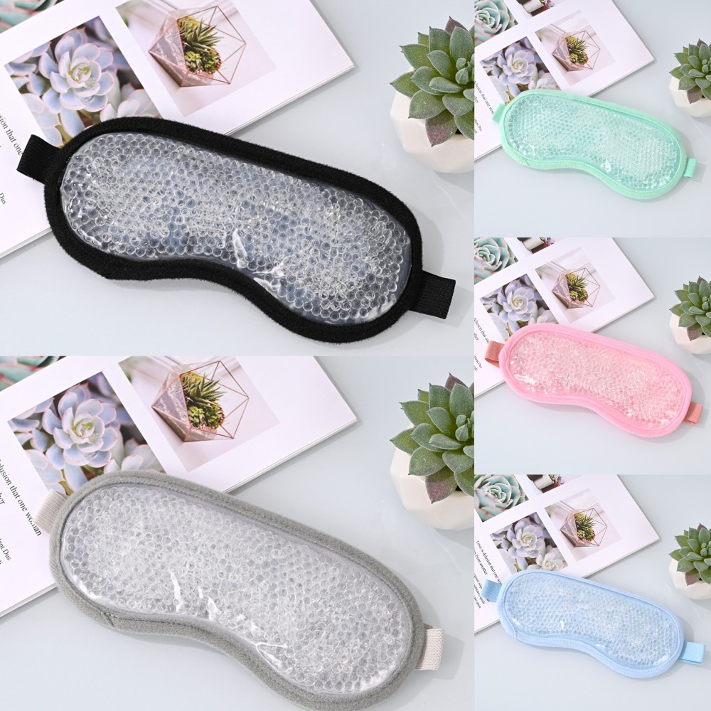 Unisex Sleeping Relaxing Stretchable Cooling Gel Eye Mask 3