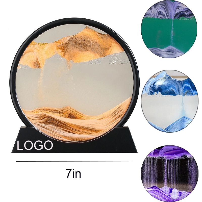 Creative Liquid Qauicksand Painting Art Hourglass 7