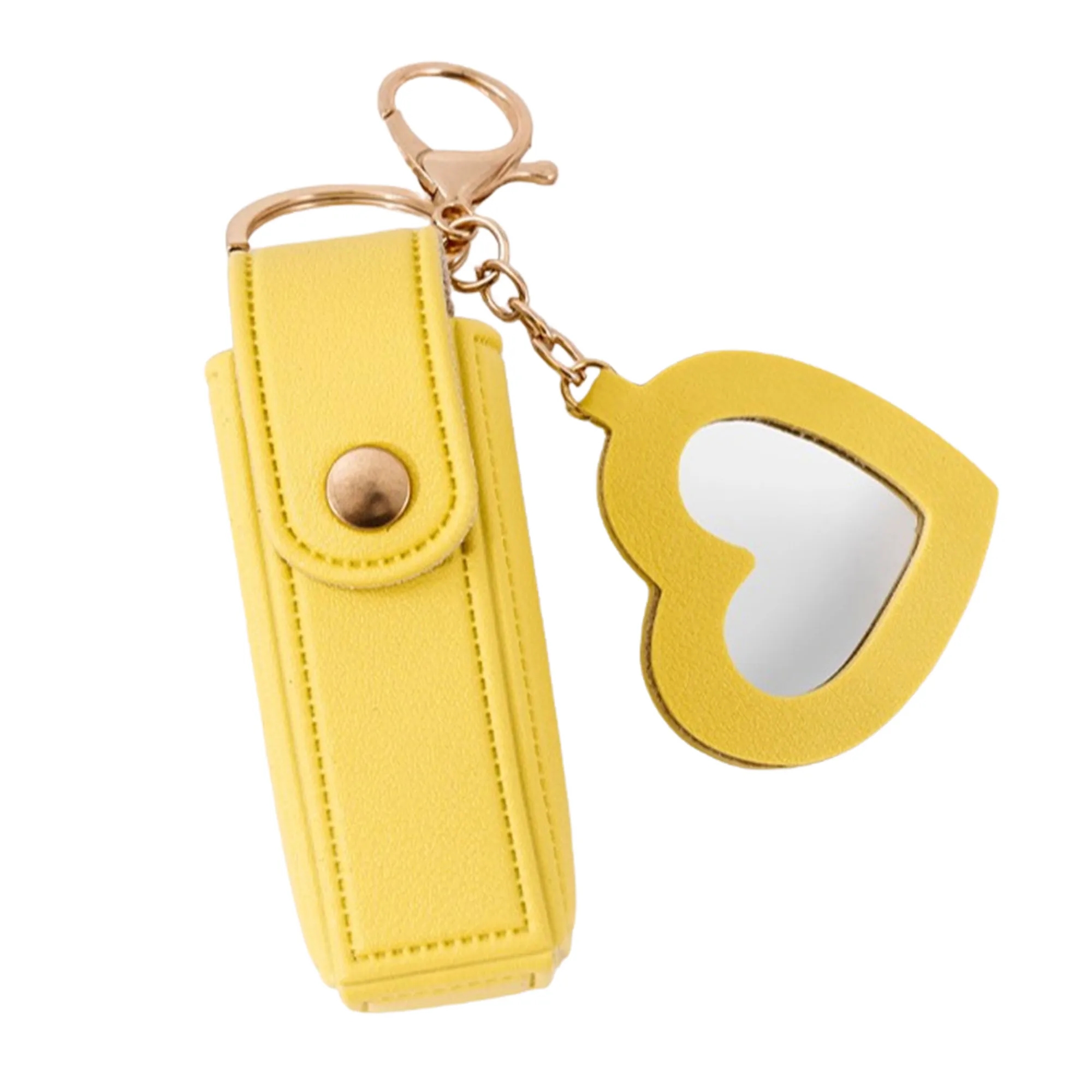 3 In 1 Mirror Lip Balm Pouch Keychain Set 8