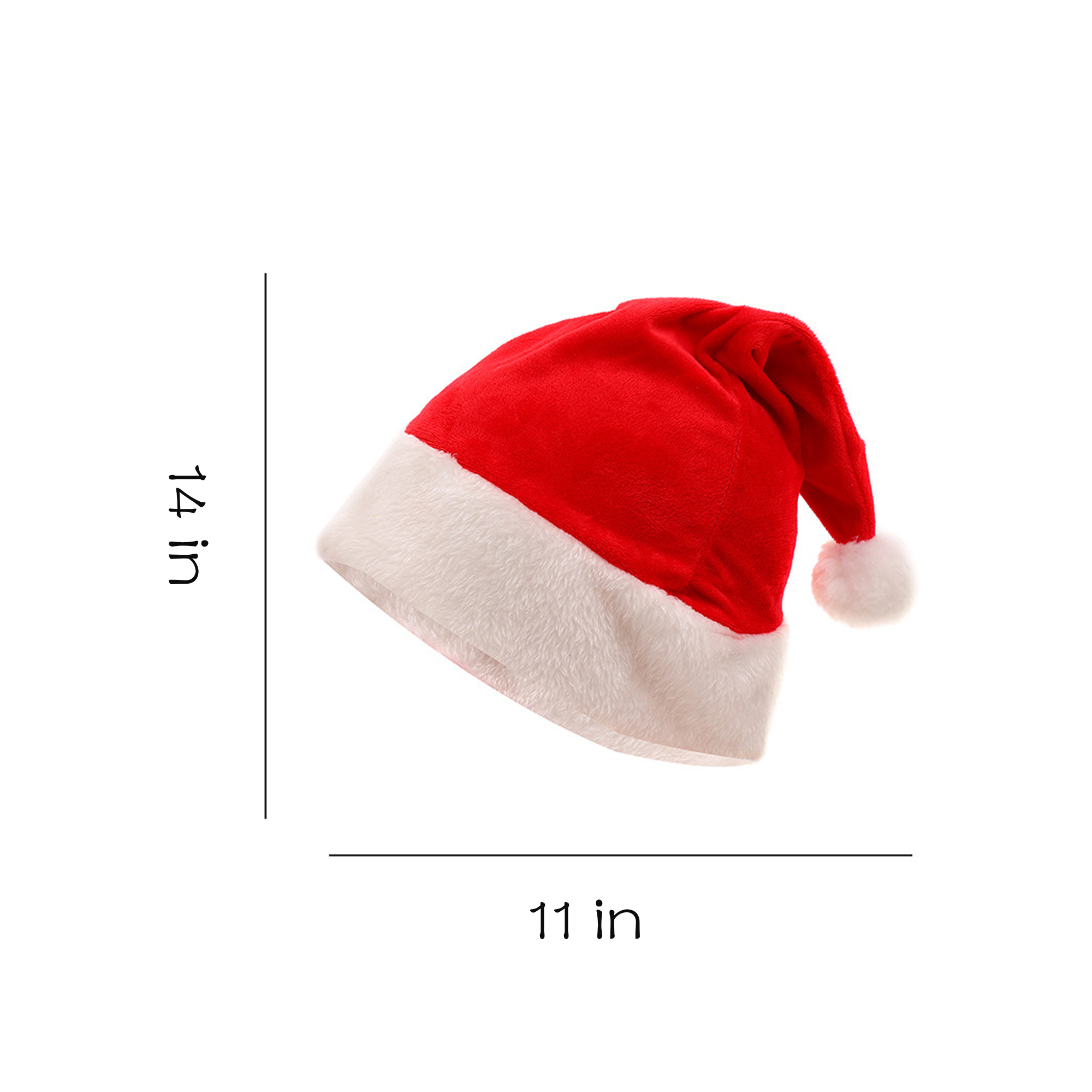 Children's Velvet Christmas Hat 3