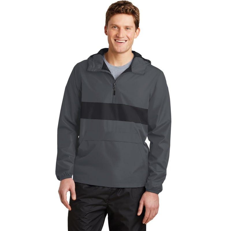 Sport-Tek Zipped Pocket Anorak. 19