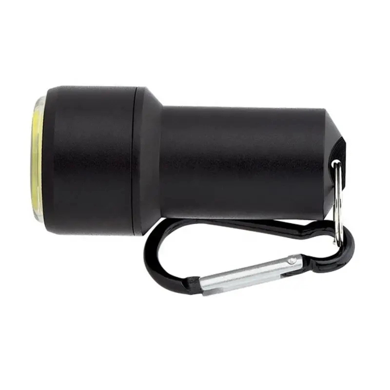Mini COB Flashlight with Carabiner 4