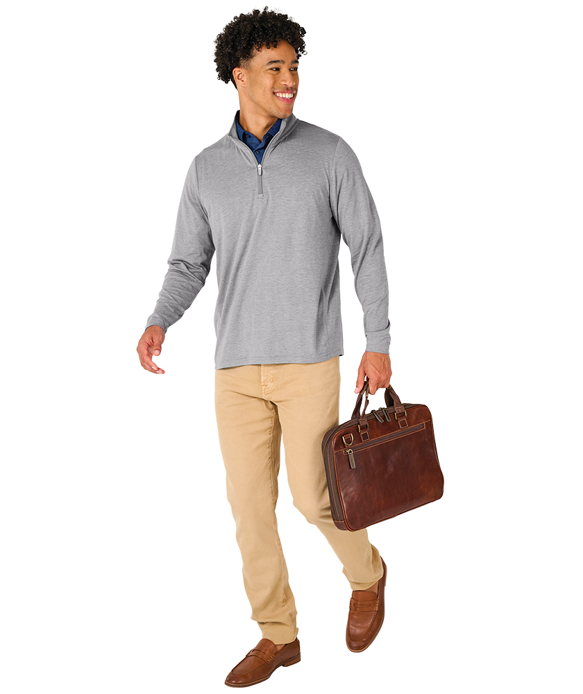 Men's Vista Tri-Blend Quarter Zip 12