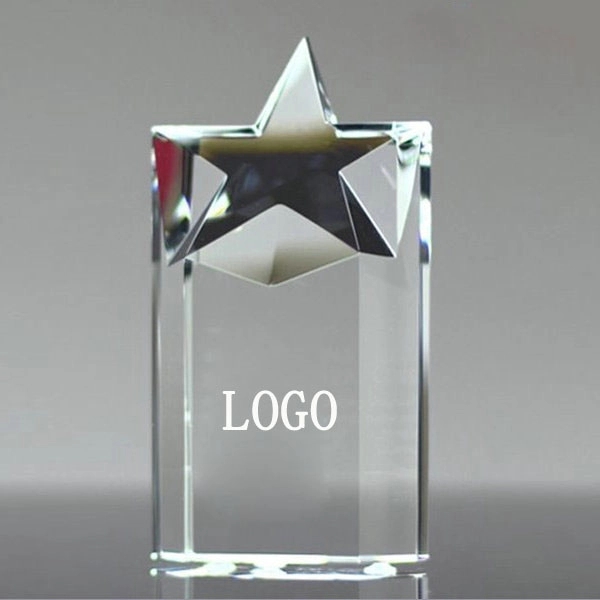 Optical Crystal Star Column Award 3