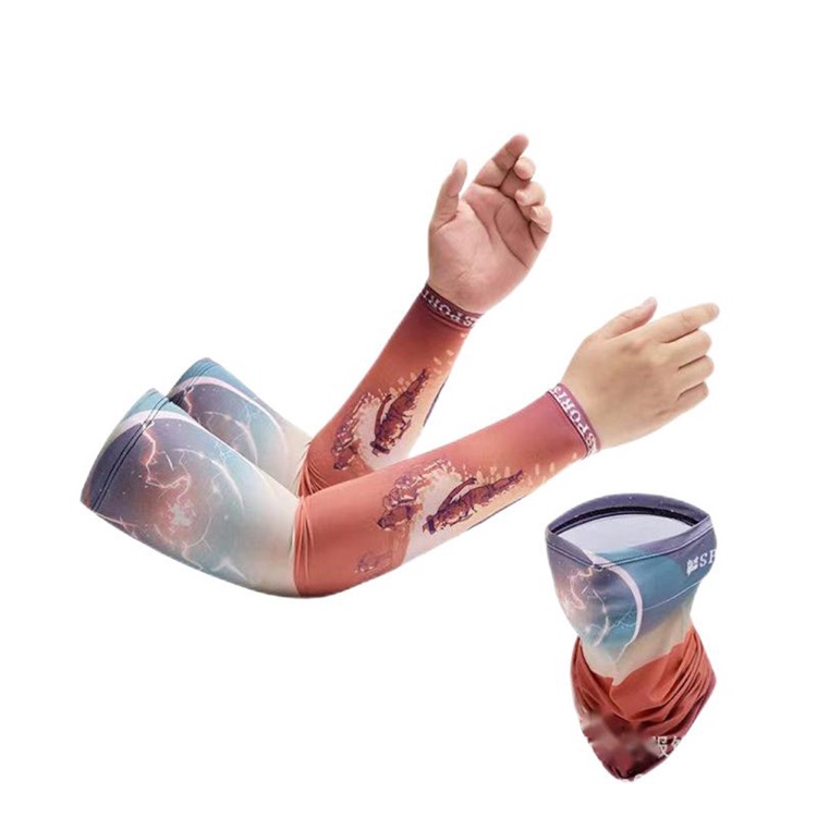 Full color customized Cooling Arm Sleeves Scraf set 3
