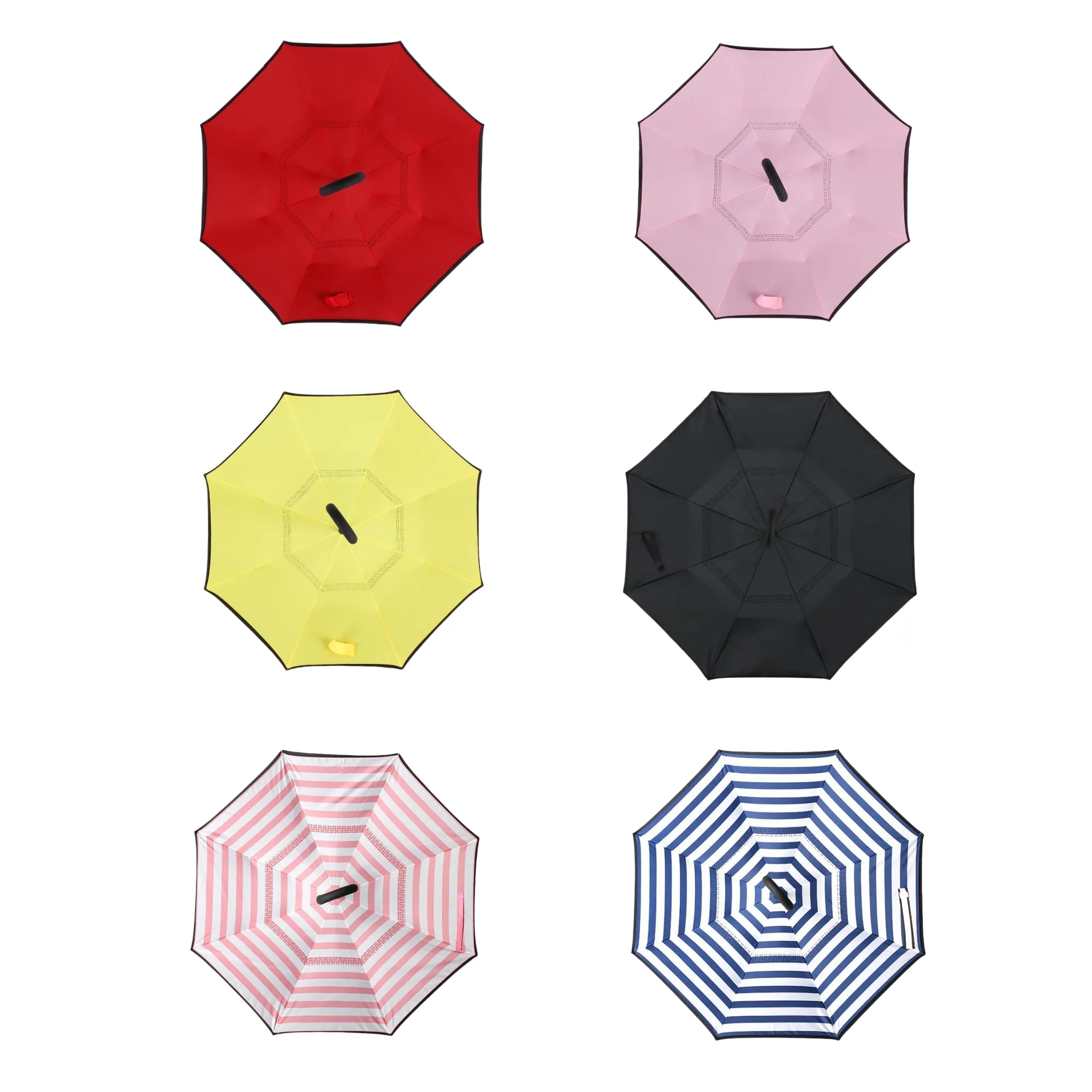 Reverse Folding Umbrella Compact Inverted Windproof 2