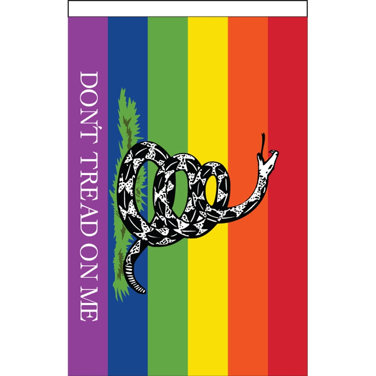 Don't Tread on Me Pride Deluxe Garden Flag 1