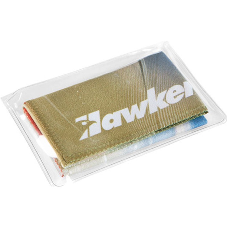 Suede Opper Fiber® Cloth in Vinyl Pouch (6"x6") - Full Color