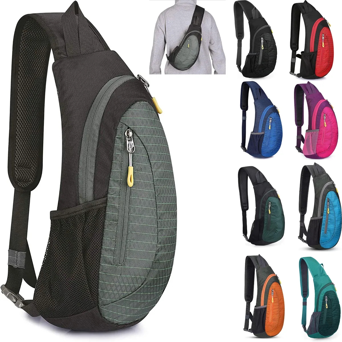 Chest Sling Backpack for Men and Women 5