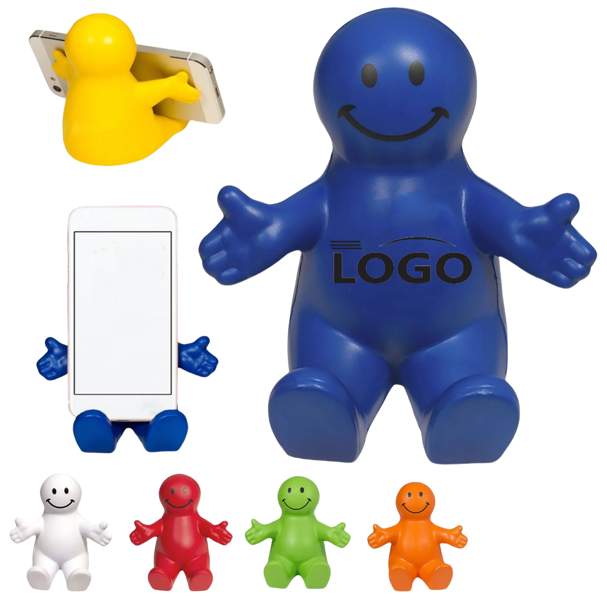 Smiley Face Stress Reliever Phone Holders 1