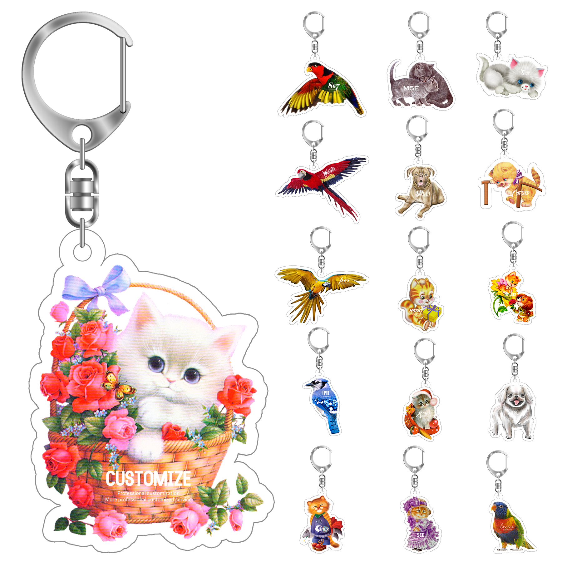Custom Acrylic Key Chain 7