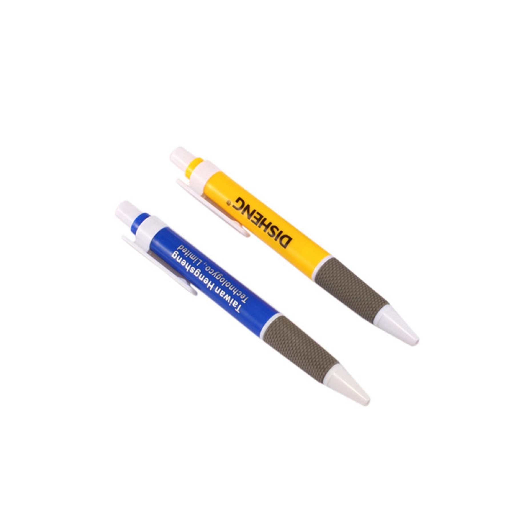 Classic plastic ballpoint pen with silicone grip 7