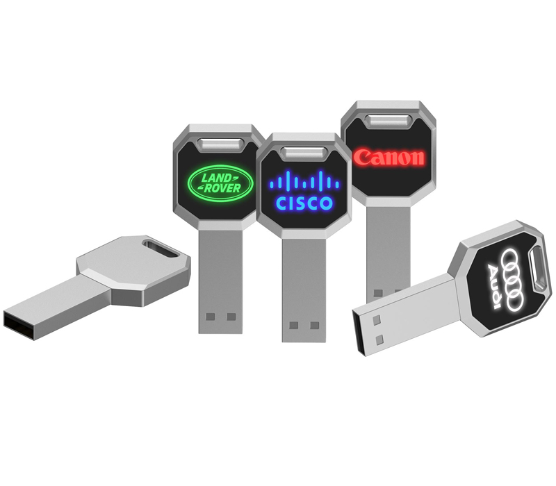 Key Light Up Logo USB Flash Drive 8