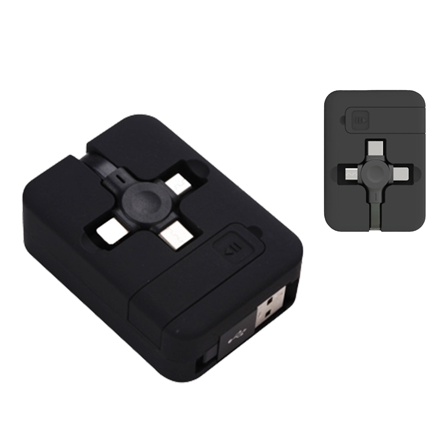 3-In-1 Retractable Charging Cable W/ Holder 5
