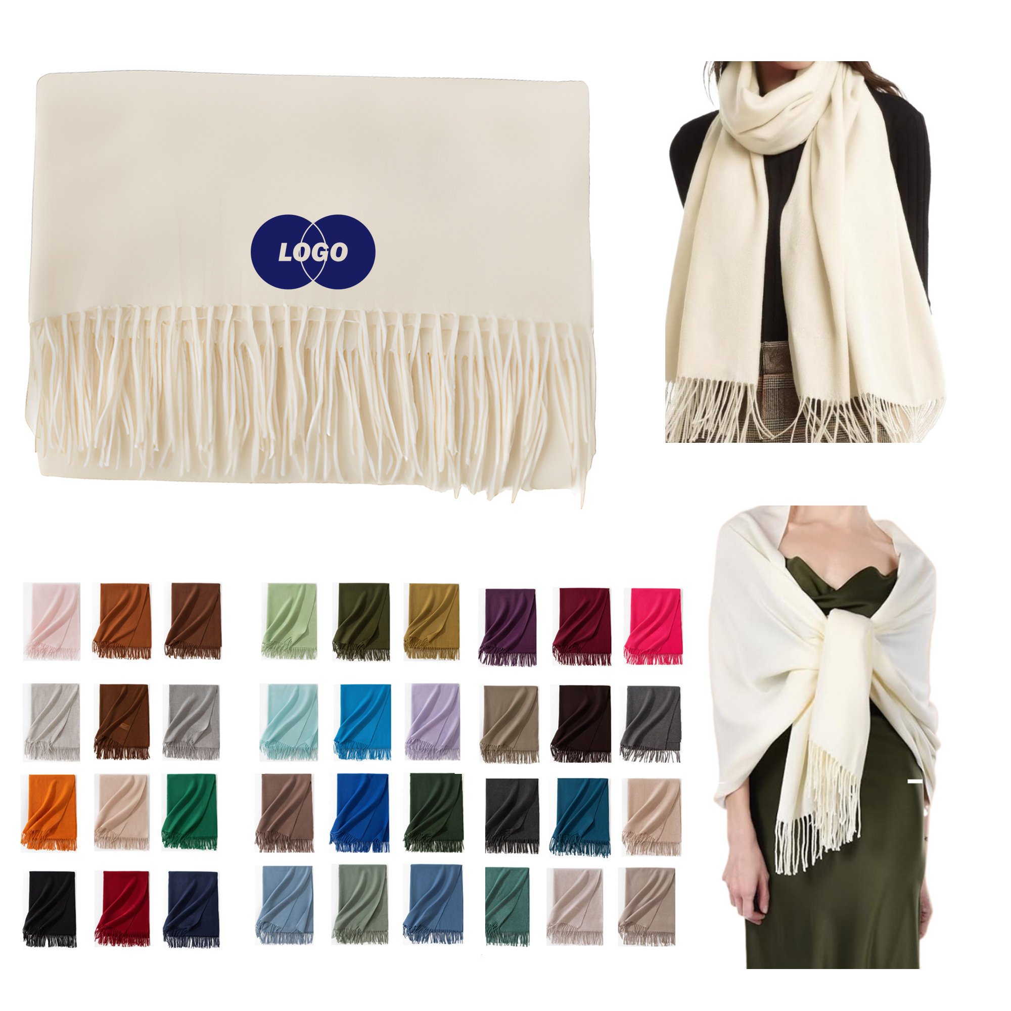 Stylish Winter Women's Warm Scarf Shawl 6
