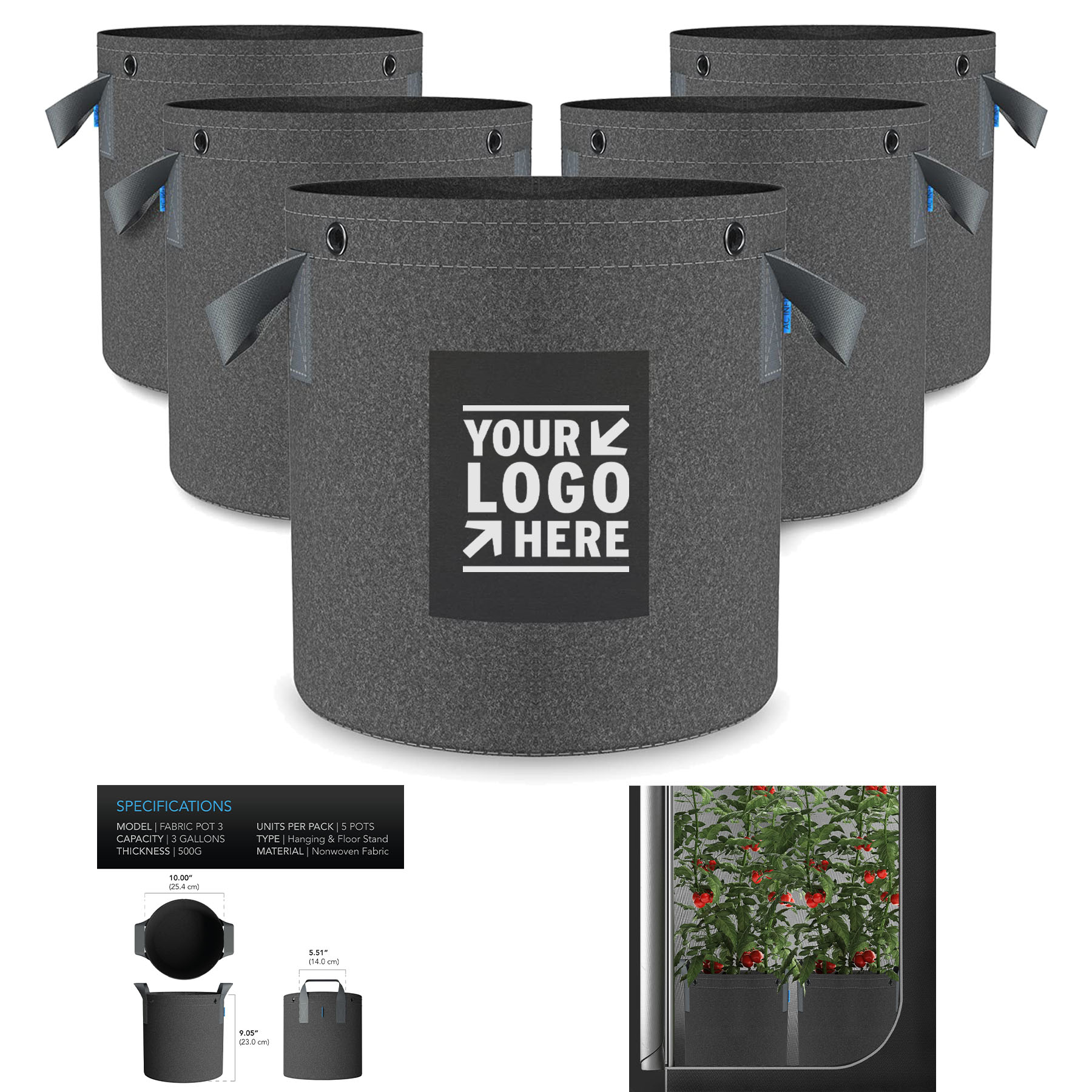 Heavy Duty Fabric Pots 2