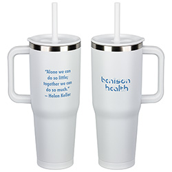 SENSO® Summit 40 oz Insulated Stainless Steel Travel Mug with Press-In Straw Lid 19