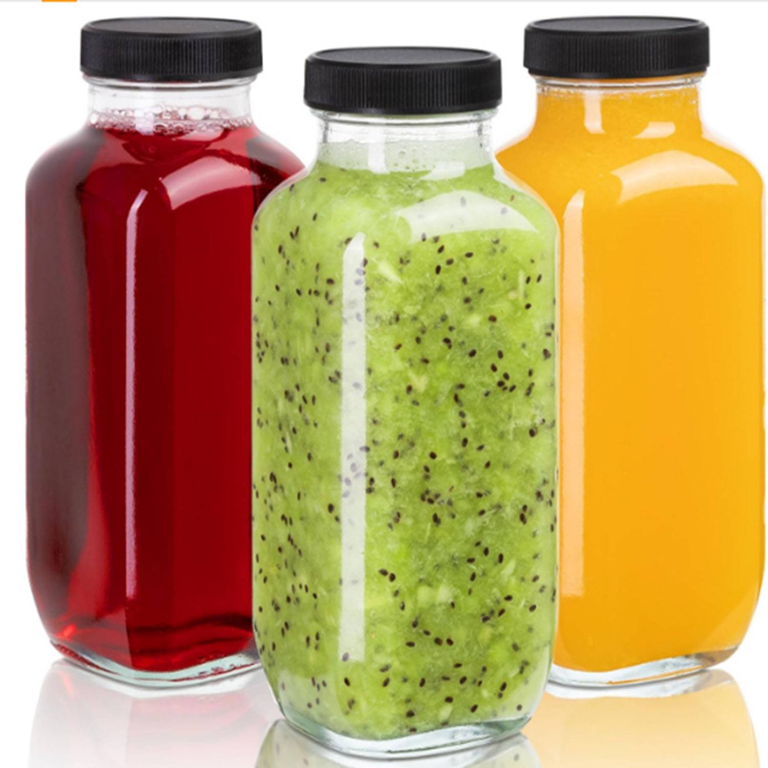 16OZ Juice Bottles w/ Lids 4