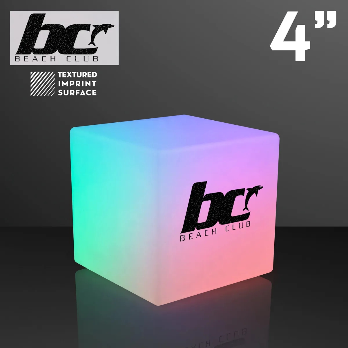 4 x 4" Deluxe Deco Cube Light with Remote Control 2