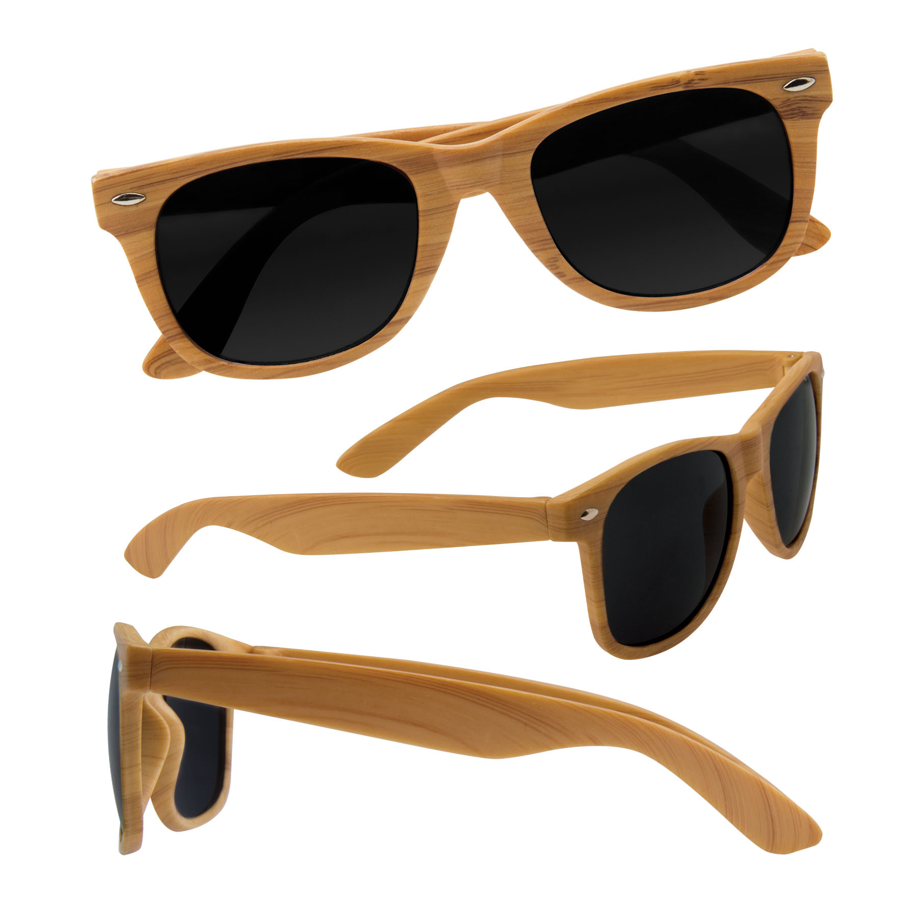 Wood Grain Design Sunglasses 2