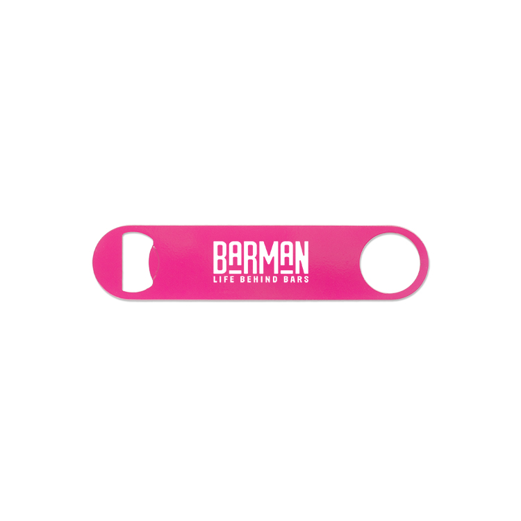 Paddle Style Powder Coated Steel Bottle Opener 6