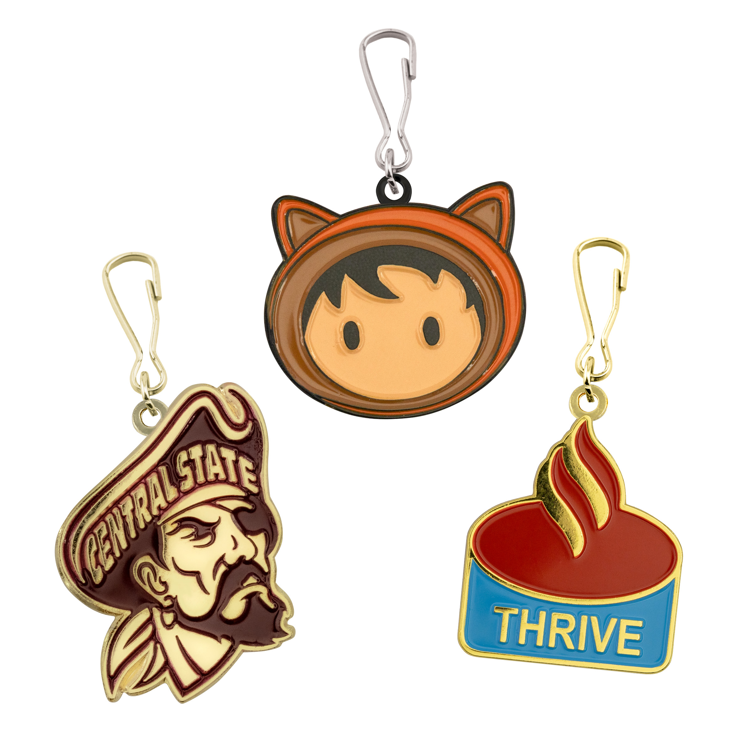 Custom Metal Zipper Pull 1