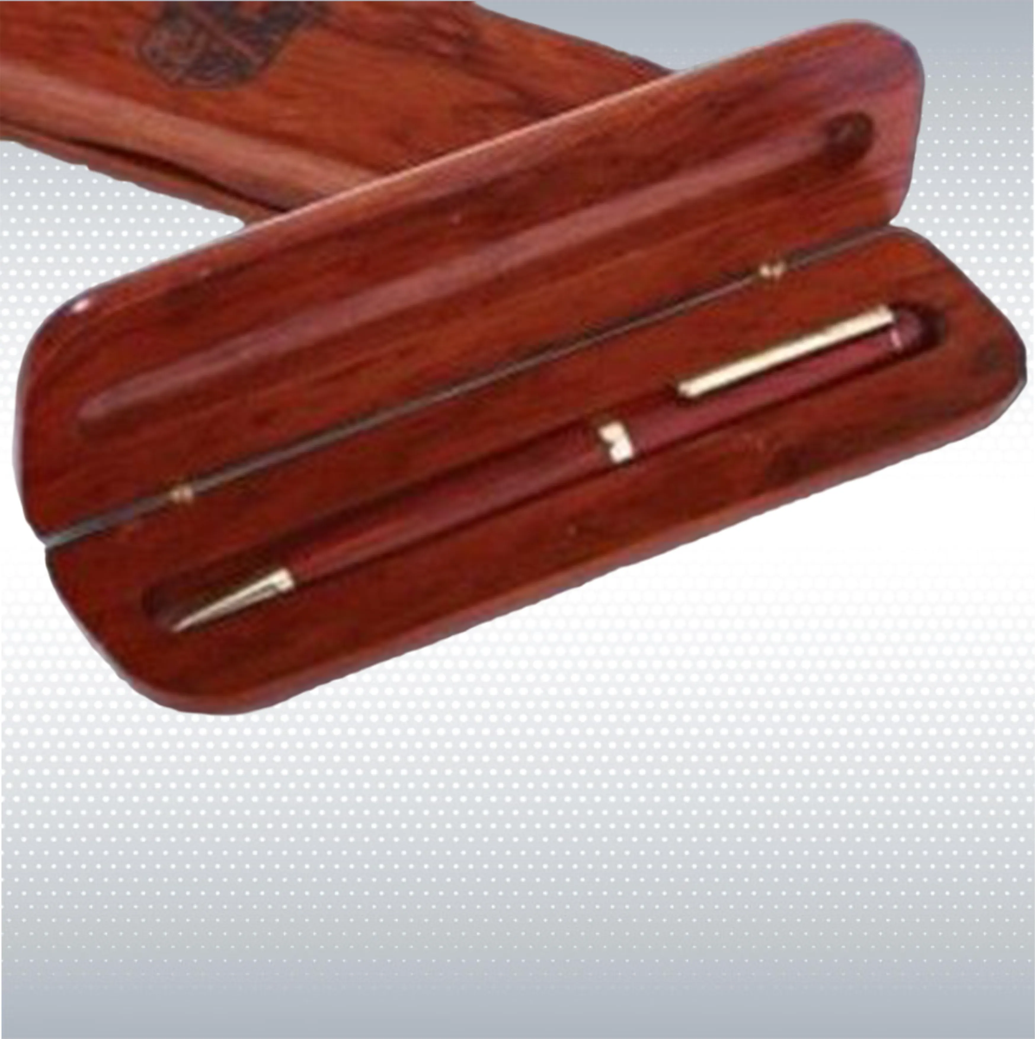 Rosewood Single Pen Set w/ Round Edge 2