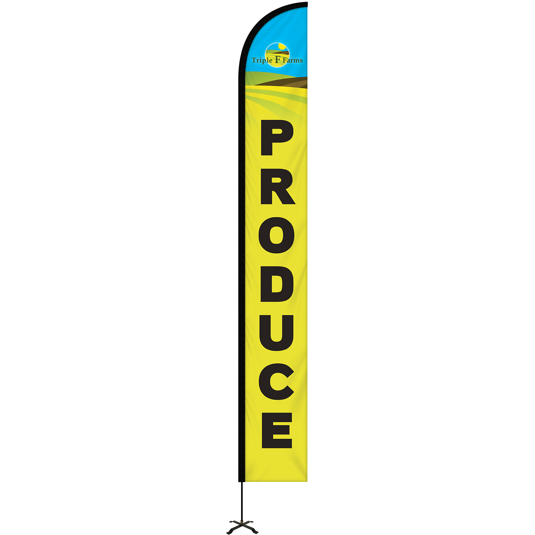 15' Portable Double Sided Half Drop Kit w/ Cross Base 17