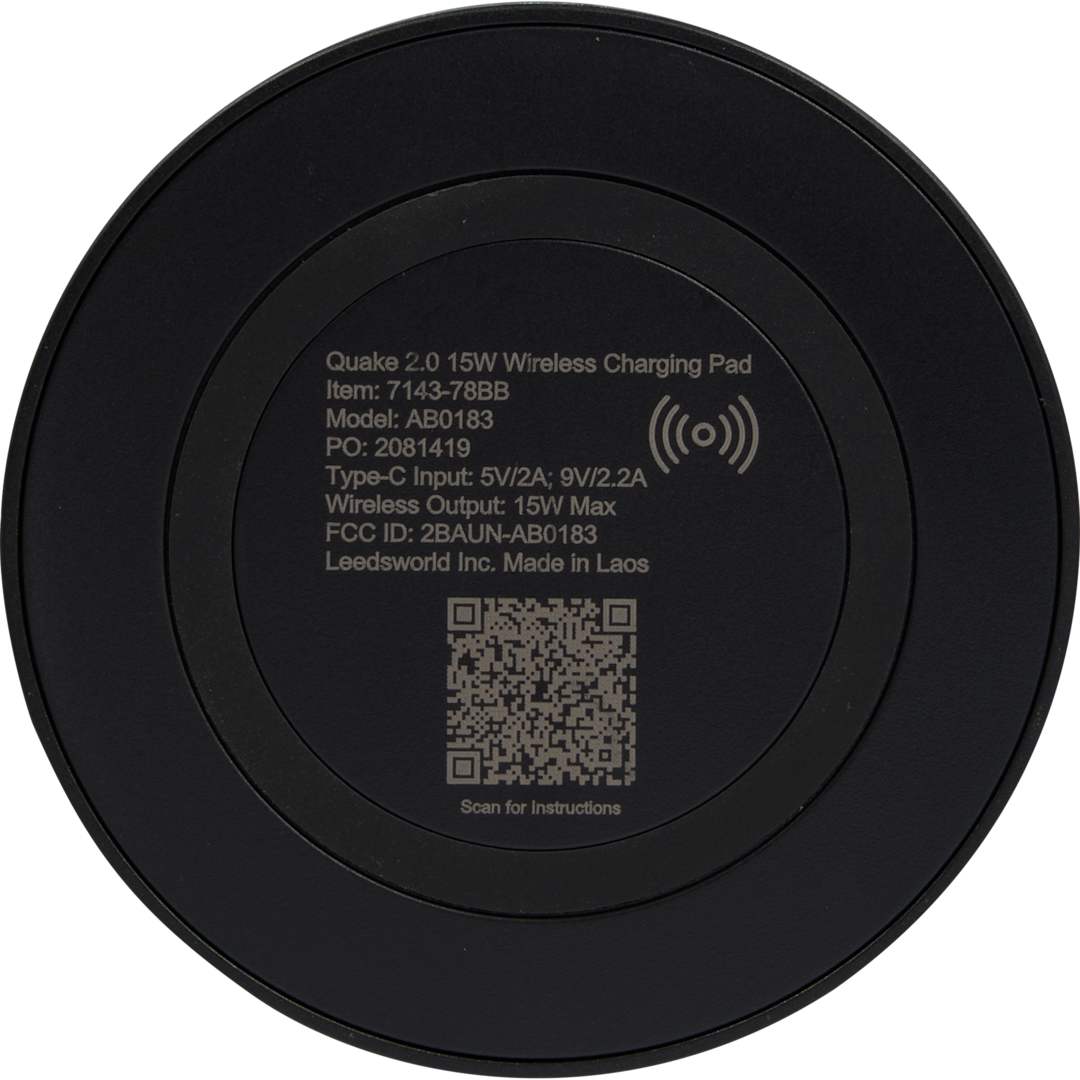 Quake 2.0 15W Wireless Charging Pad 59