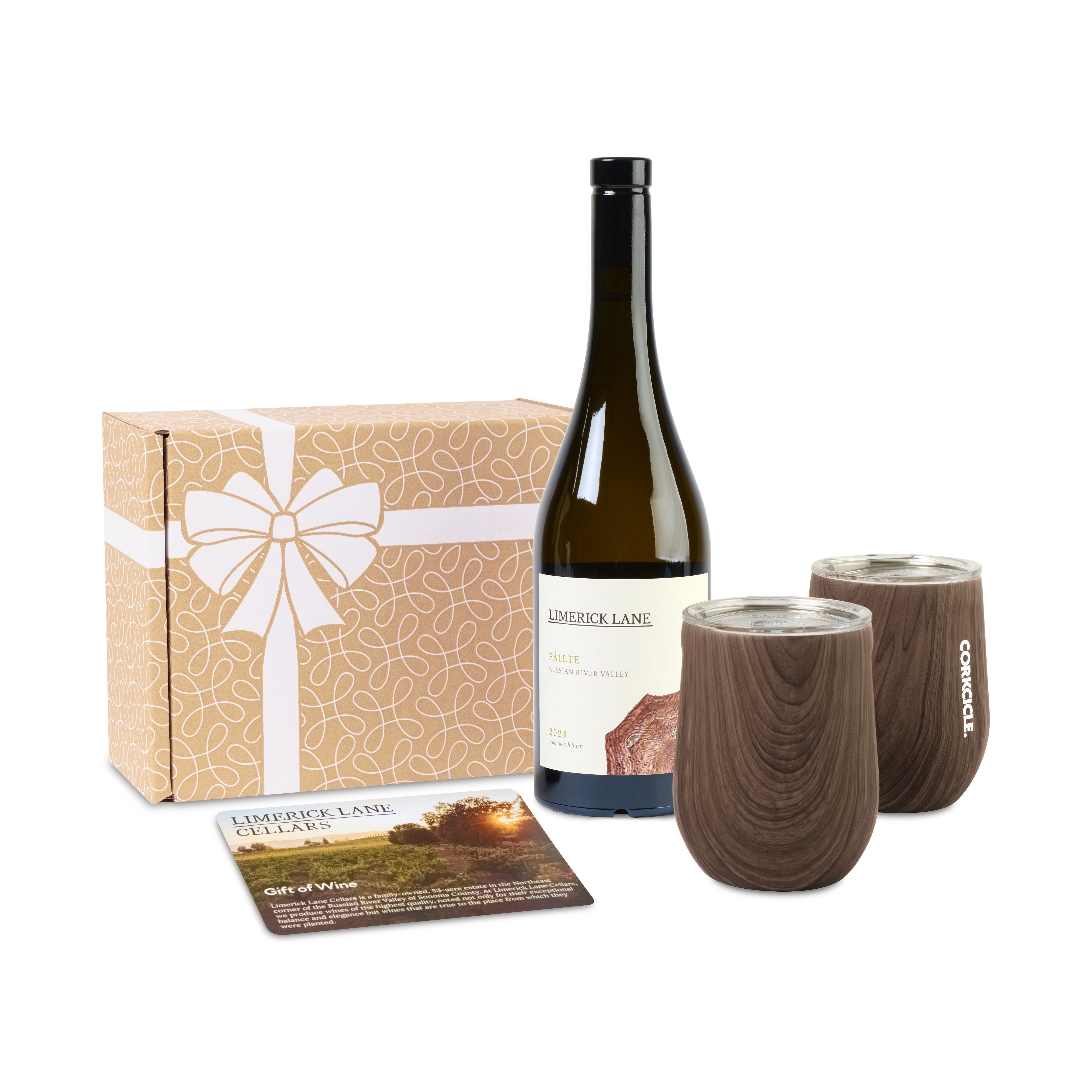 Limerick Lane Cellars A Toast To You Wine & Corkcicle® Stemless Gift Set