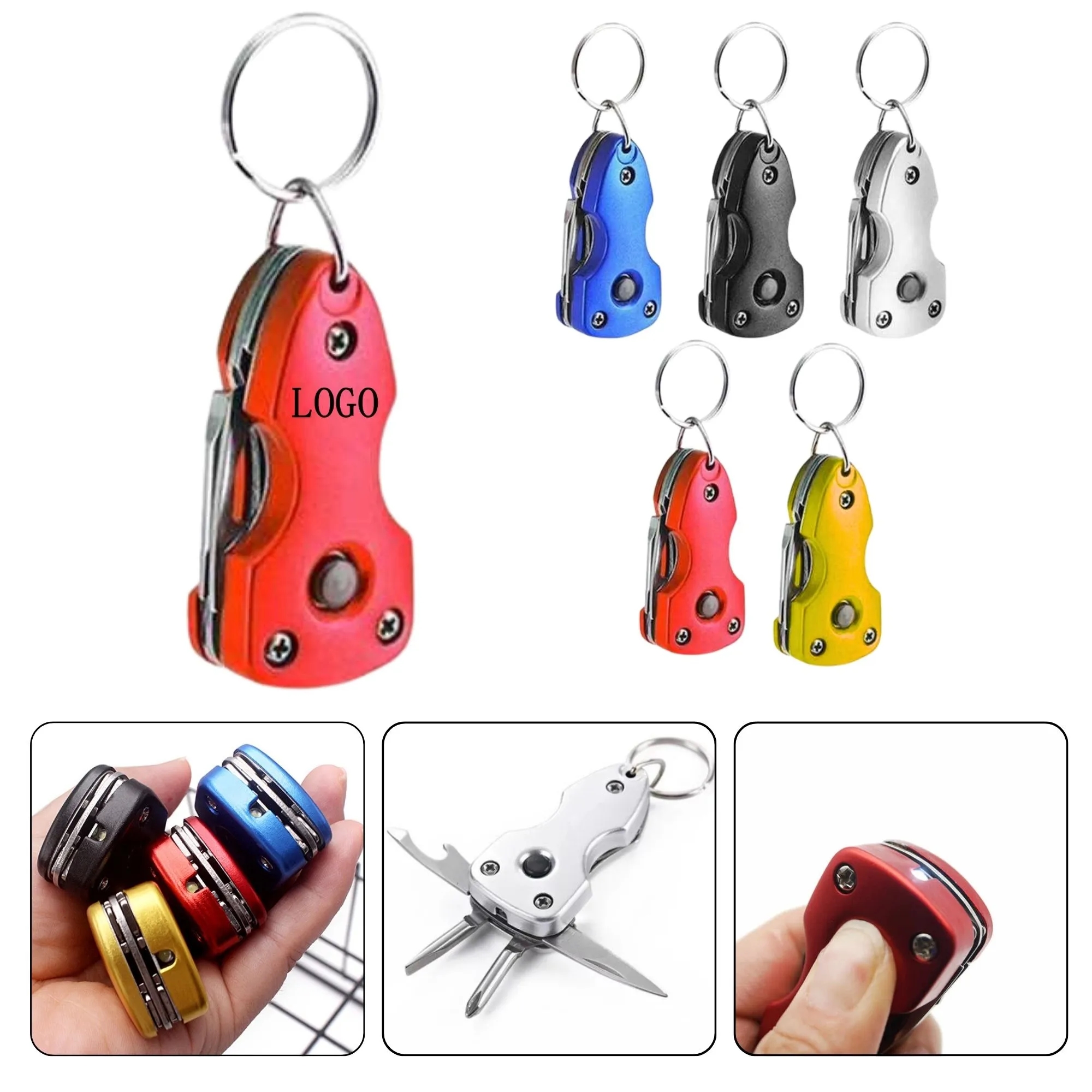 LED Knife EDC Keychain Tool 2