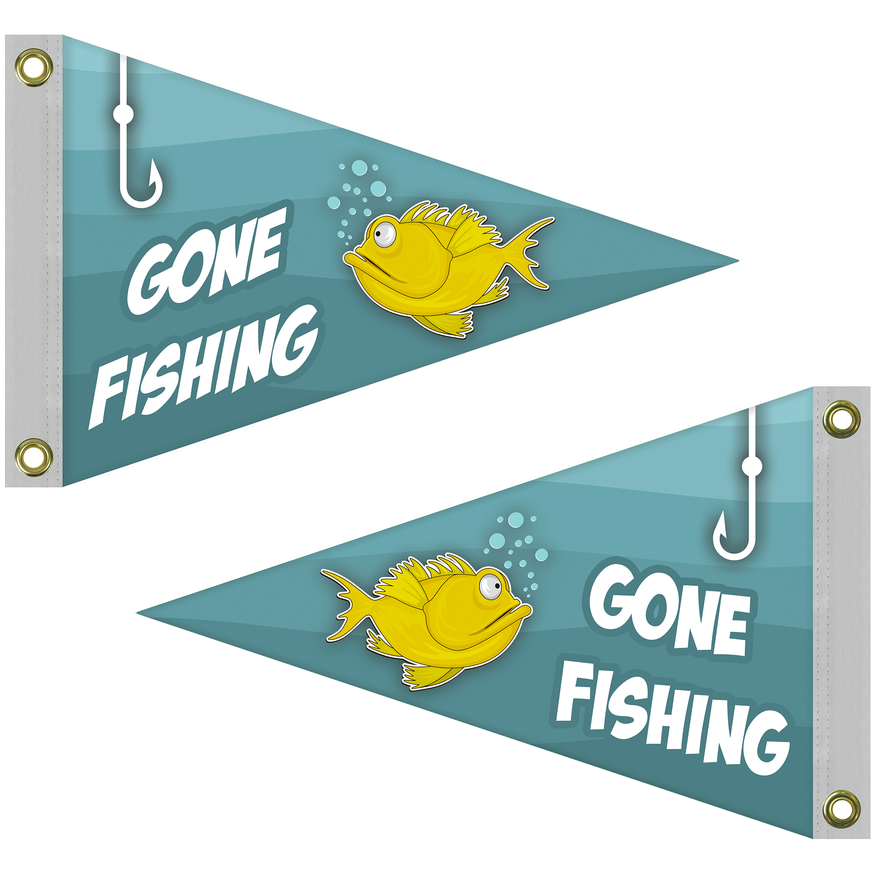 Double Sided Knitted Polyester Pennant Boat Flag (12"x18") 3