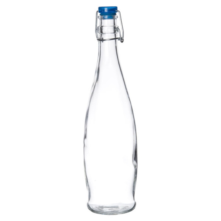 34 oz Libbey Clear Bottle w/ Flip-Top Wire Lid 2